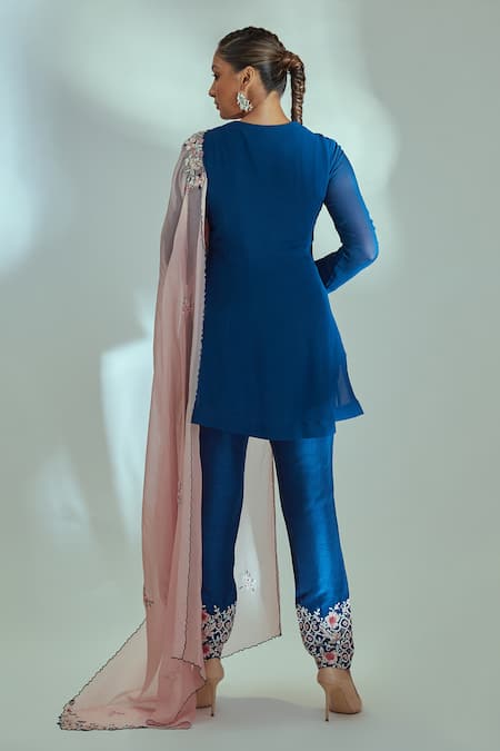 Suruchi Parakh Embroidered Tunic Pant Set 