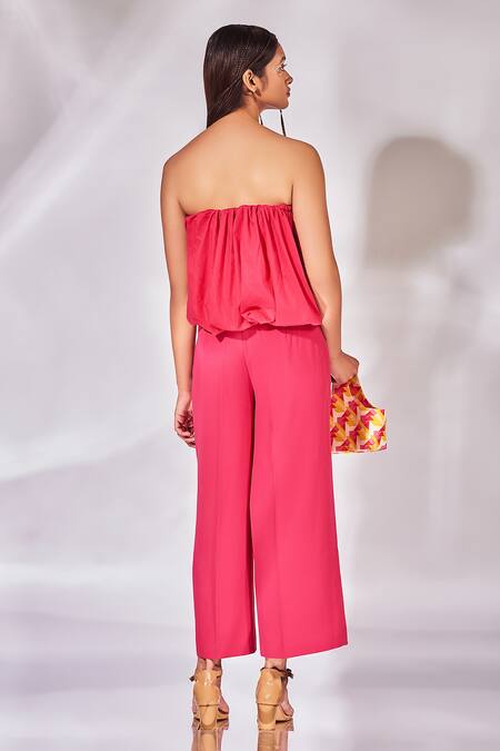 Senren By Eshana Raut Scrunchie Top & Culotte Pant Set 