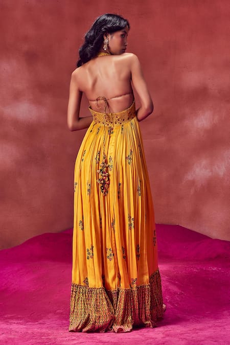 Punit Balana Hand Block Print Gown 