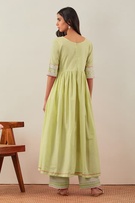 The Indian Cause Cotton V Neck Anarkali 