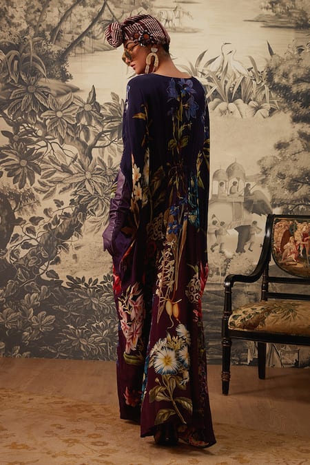 Kalista Lauren Botanical Print Kaftan 