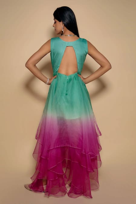 Ranng Label Ombre Tiered Dress 