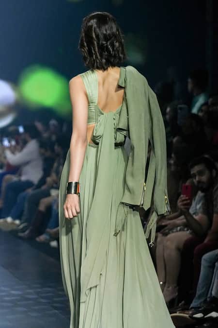 Saisha Shinde Cropped Biker Jacket 