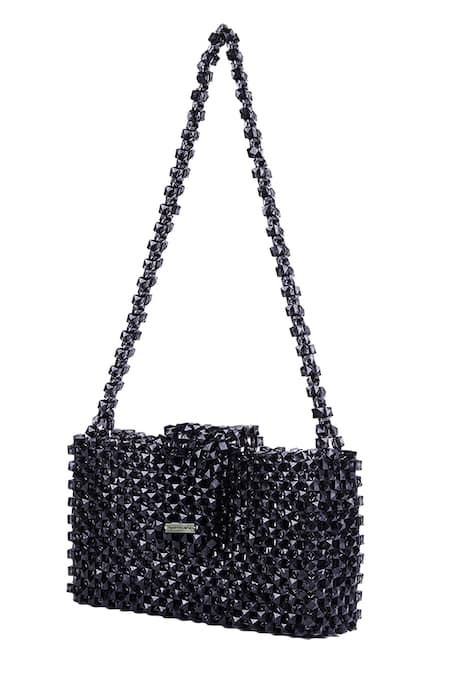 Adorn My Wish Crystal Embellished Box Bag 