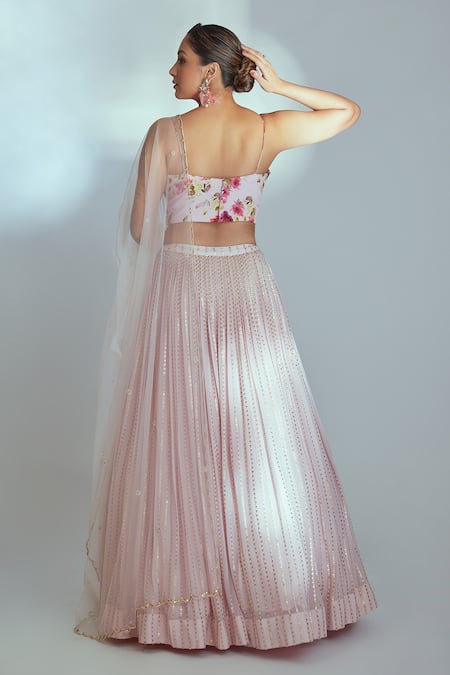 Suruchi Parakh Sequin Work Flared Lehenga Set 