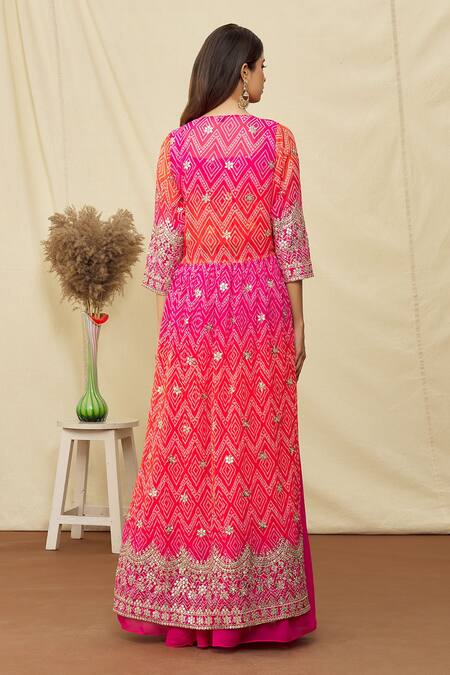 Shop Khwaab By Sanjana Lakhani Pink Soft Silk Sequin And Aari Work Cape Lehenga Set at Aza Fashions Shop_Khwaab By Sanjana Lakhani_Pink Soft Silk Sequin And Aari Work Cape Lehenga Set_at_Aza_Fashions