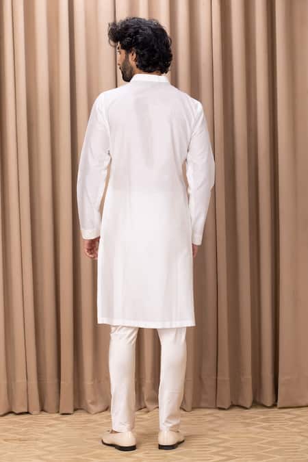 Shop Ankit V Kapoor Off White Georgette Embroidery Ranjha Kurta Set With Stole at Aza Fashions Shop_Ankit V Kapoor_Off White Georgette Embroidery Ranjha Kurta Set With Stole _at_Aza_Fashions