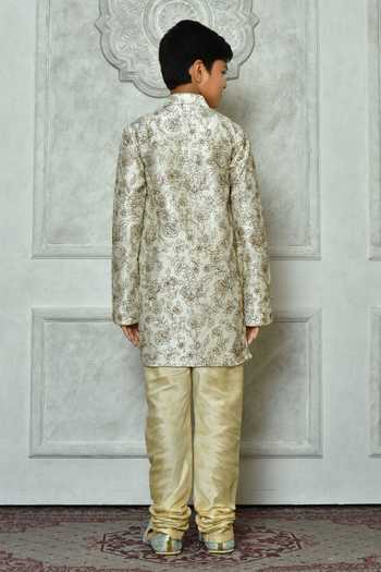 Petite Pomme Botanical Embroidered Kurta Set 