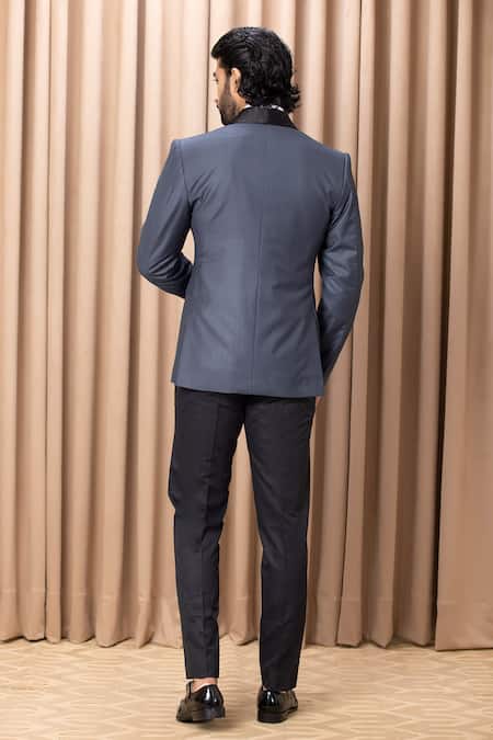 Ankit V Kapoor Hand Embroidered Tuxedo Set 