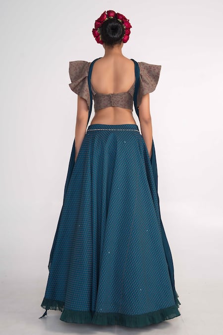 Merge Design Bouquet Print Lehenga Set 