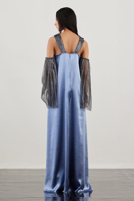 Akhl Pleated Strap Kaftan Dress 