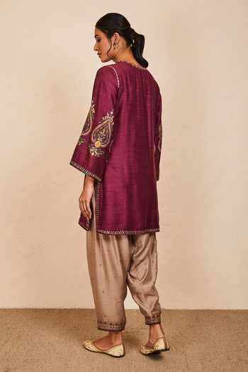 Sue Mue Thread Work Embroidered Kurta Salwar Set 