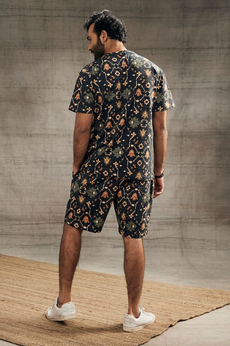 Soup By Sougat Paul Zahra Geometric Print Tee With Shorts 