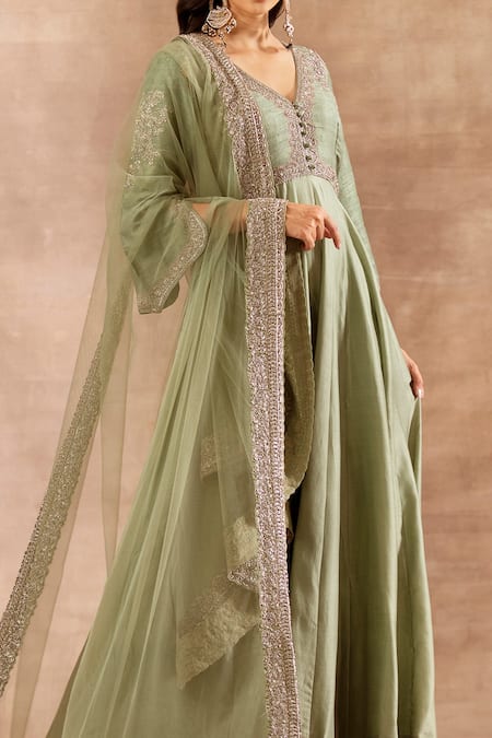 Jayanti Reddy Bodice Embroidered Anarkali With Dupatta 