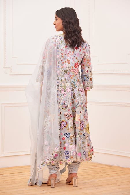 Rahul Mishra Heimat Embroidered Angrakha Set 