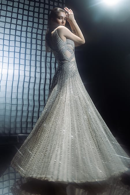 Rohit Gandhi + Rahul Khanna Grossover Panels Gown 