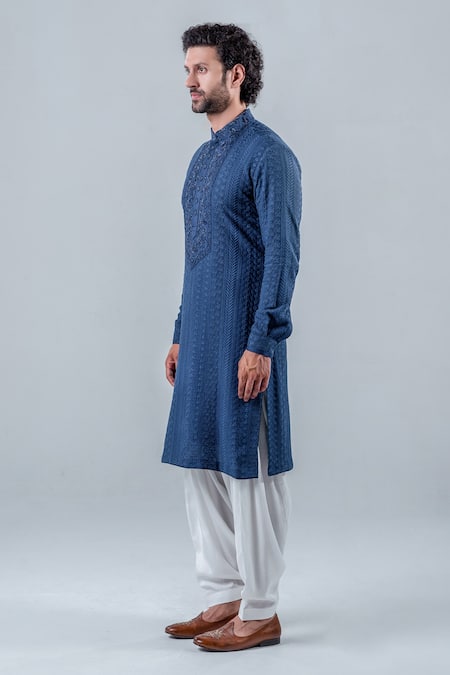 Punit Arora Geometric Floral Embroidered Kurta Set 