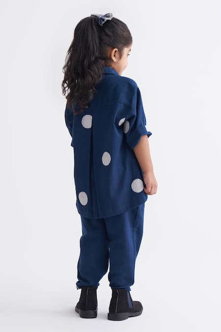 Shop_Three_Blue Button-down Top _at_Aza_Fashions