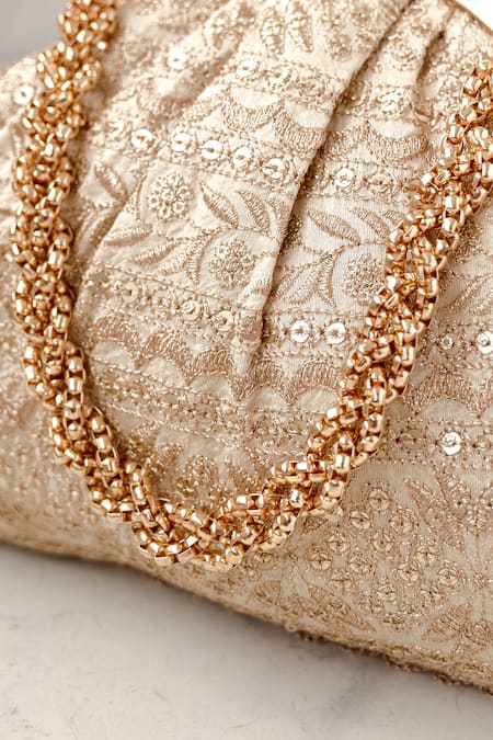 Amyra Mirai Sequin Embroidered Purse 