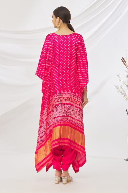 Samyukta Singhania Printed Poncho & Dhoti Pant Set