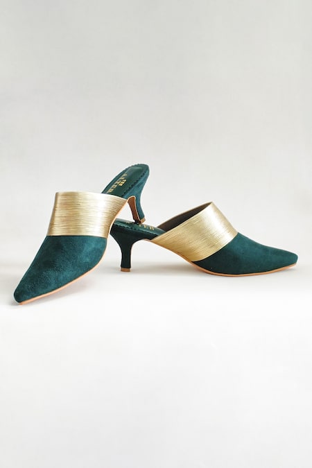 Shop The Alter Green Jane Textured Stiletto Heels at Aza Fashions Shop_The Alter_Green Jane Textured Stiletto Heels _at_Aza_Fashions