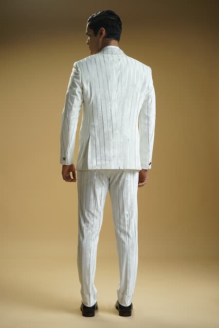 Etro Straight Leg Velvet Suit Trousers, $520 | MR PORTER | Lookastic