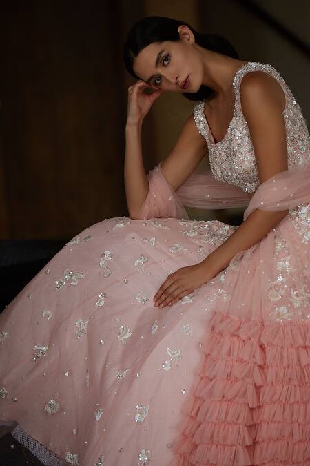 Nadine Dhody Camalie Sequin Embroidered Lehenga Set 