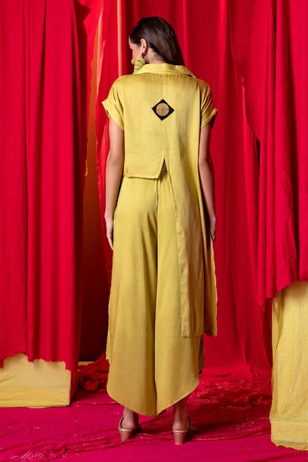 Enech Asymmetric Tunic & Palazzo Set 