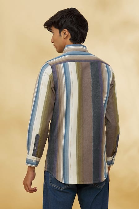 The MeN'S Kompany Striped Pattern Shirt 