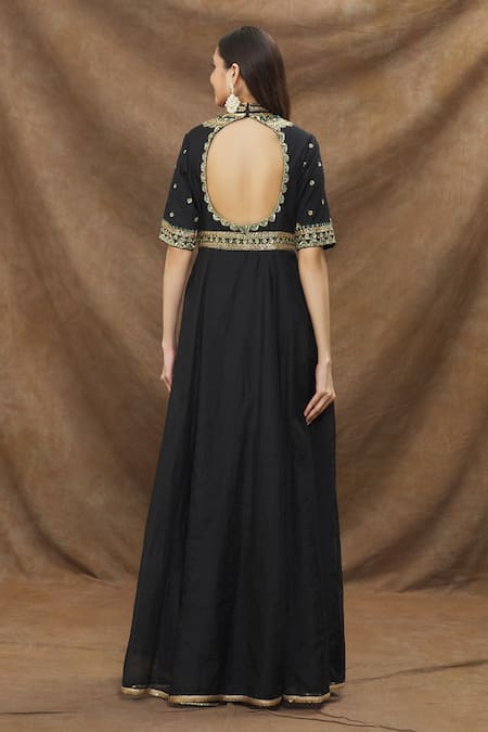 Kanj By Priyanka A Sakhuja Bodice Embroidered Gown 