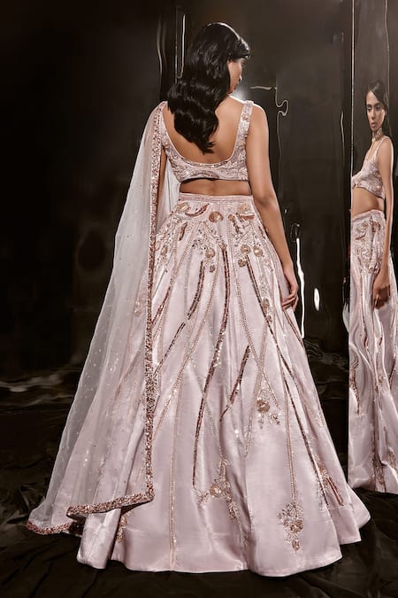 Masumi Mewawalla Floral Embroidered Bridal Lehenga Set 