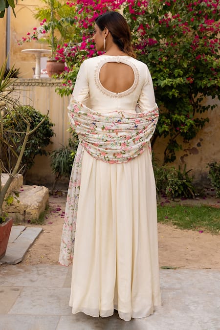 Suruchi Parakh Embroidered Anarkali With Dupatta 