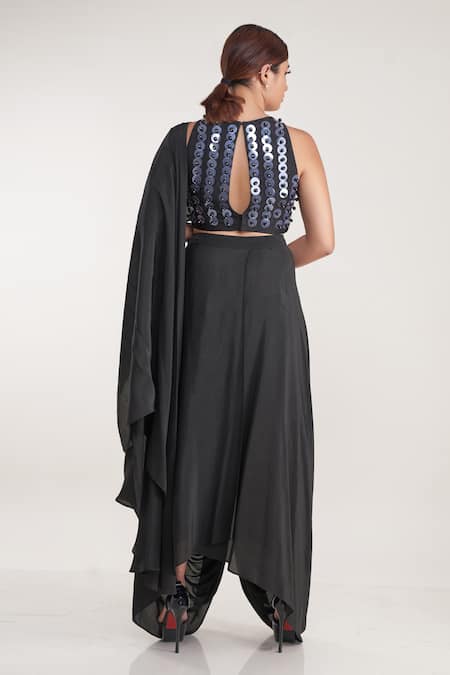 Pooja Bagaria Pre-Stitched Dhoti Saree With Blouse 