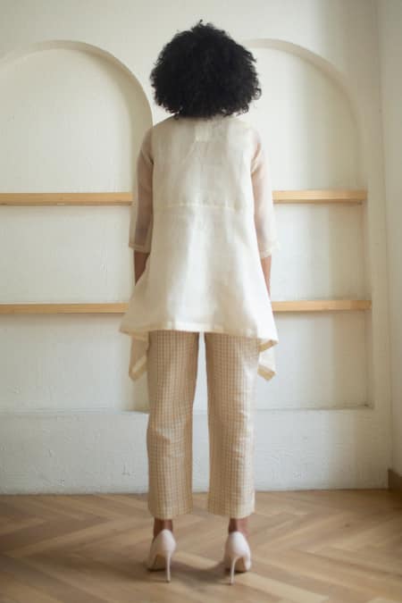 Oja Applique Embroidered Tunic & Pant Set 