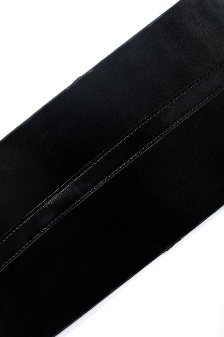 Shop Trov Black Obi Tie-up Belt at Aza Fashions Shop_Trov_Black Obi Tie-up Belt _at_Aza_Fashions