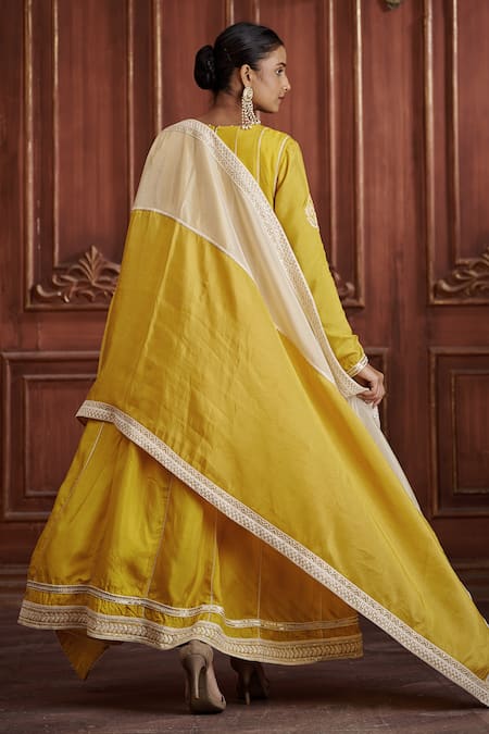 Affroz Embroidered Anarkali Pant Set 