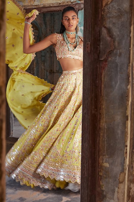 Tamanna Punjabi Kapoor Dori & Resham Embroidered Bridal Lehenga Set 