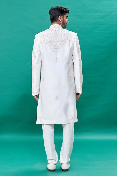 Rng Safawala Stone Embroidered Sherwani Set 