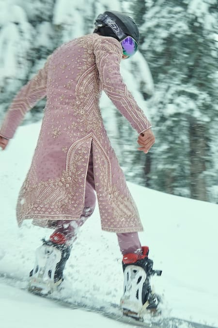 Sahil Kochhar Hashir Embroidered Sherwani & Trouser Set 