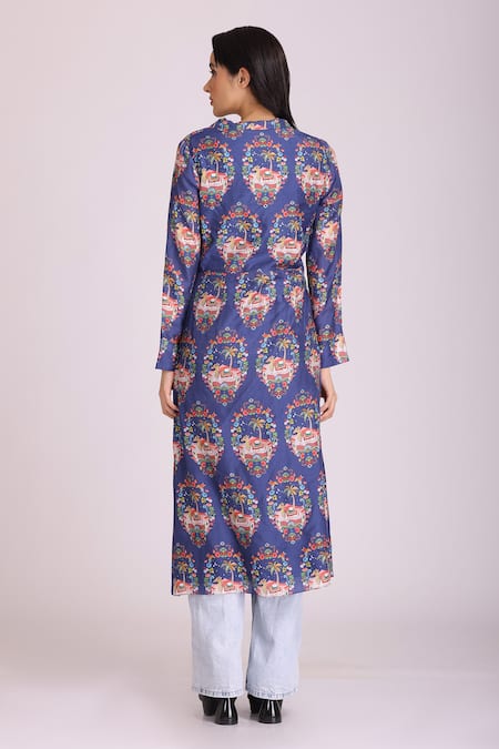 Alpona Designs By Soham Acharya Floral Print Jacket 