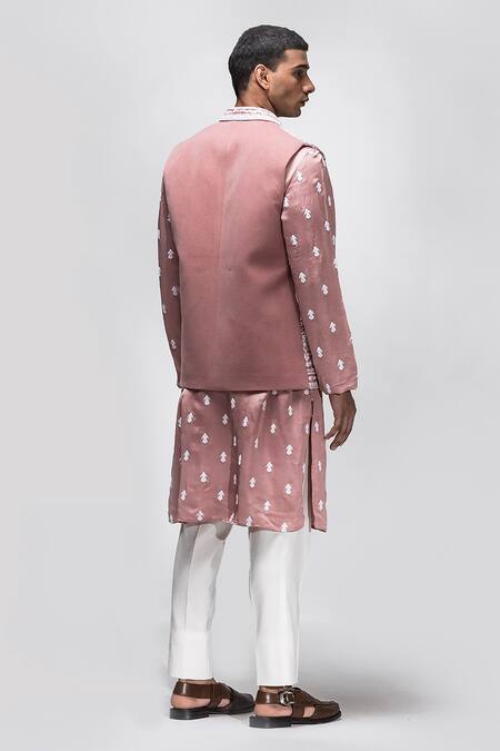 Asuka Floral Dori Work Bundi & Kurta Set 