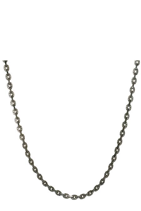 Shop Esme By Aashna Dalmia Grey Interlink Chain at Aza Fashions Shop_Esme By Aashna Dalmia_Grey Interlink Chain _at_Aza_Fashions