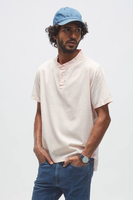 Terra Luna Organic Handloom Round Collar T-Shirt 