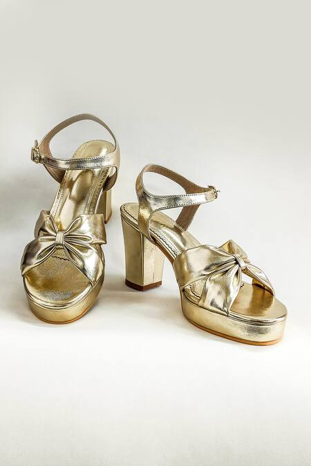 Plain gold shop heels