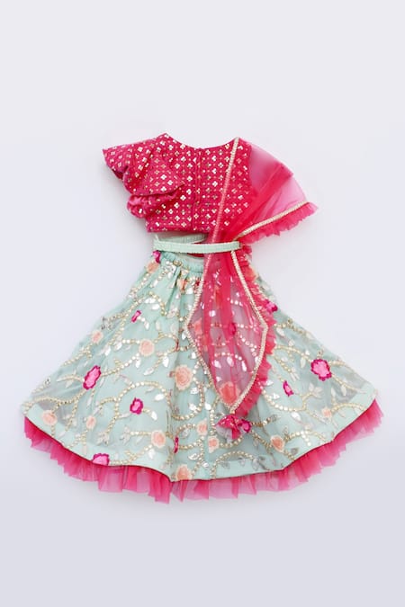 Fayon Kids Embroidered Lehenga Set