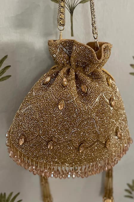 Bhavna Kumar Cutdana Embroidered Potli Bag 