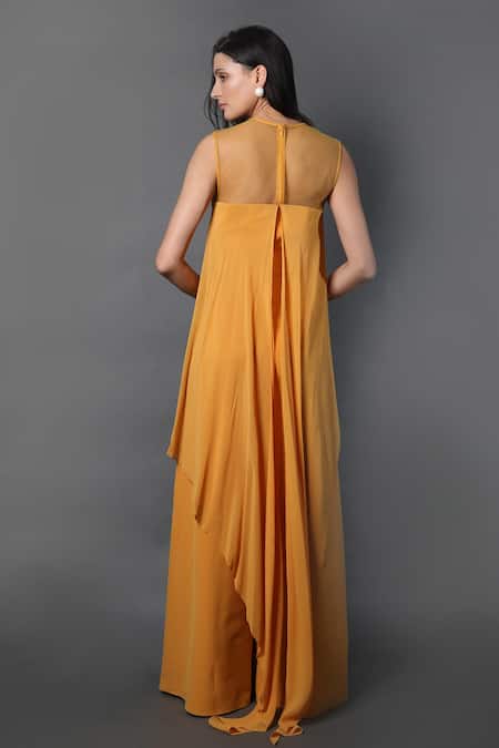 Swatee Singh Sheer Yoke Jumpsuit 