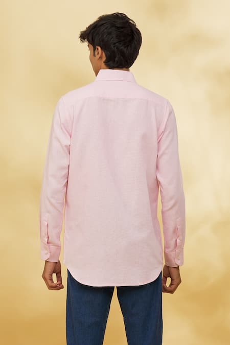 The MeN'S Kompany Placement Logo Motif Pastel Shirt 