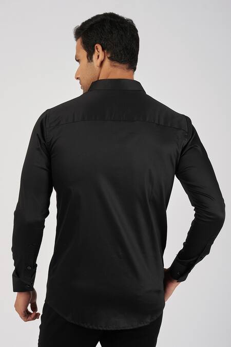 Sanjana Reddy Designs Teddy & Rose Embroidered Shirt 