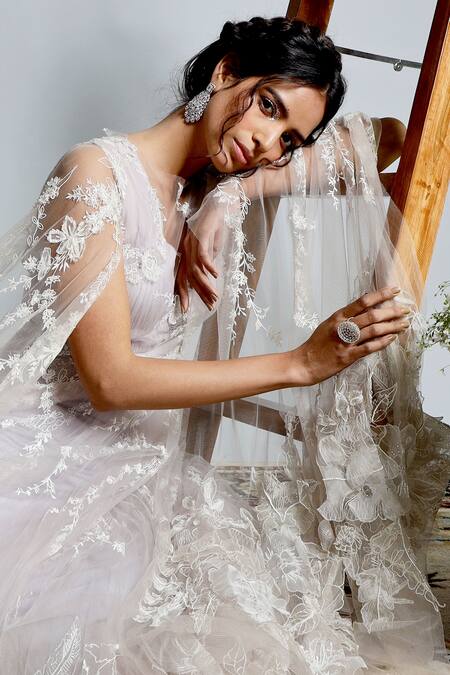 Buy Geisha Designs Purple Nylon Embroidery Thread And Sequin Round Dani Serene Gown Online at Aza Fashions Buy_Geisha Designs_Purple Nylon Embroidery Thread And Sequin Round Dani Serene Gown _Online_at_Aza_Fashions